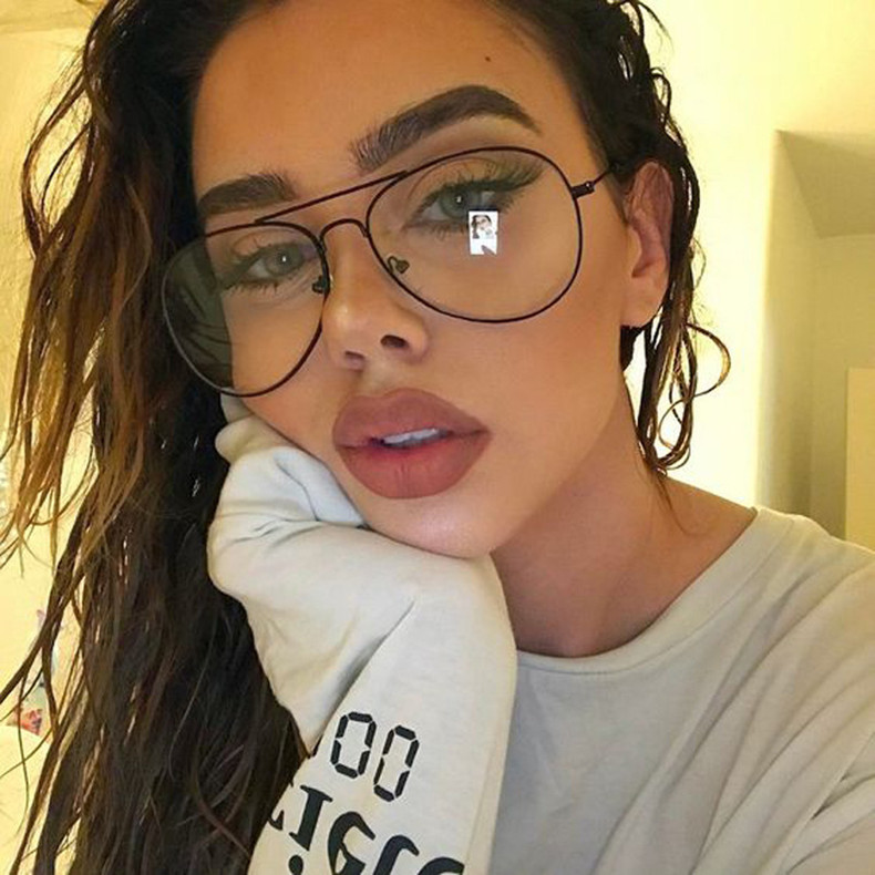 New Clear Glasses Eyeglasses Metal Eyewear Women Men Spectacle Frames Optical Glasses Men Frame Gift