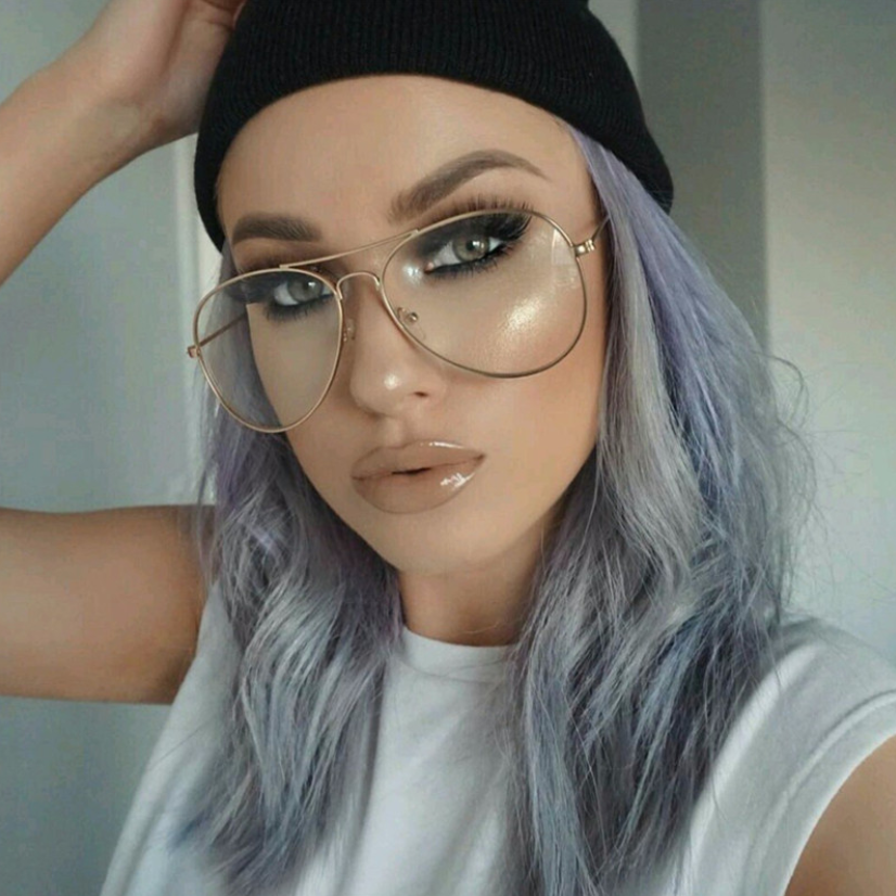 New Clear Glasses Eyeglasses Metal Eyewear Women Men Spectacle Frames Optical Glasses Men Frame Gift