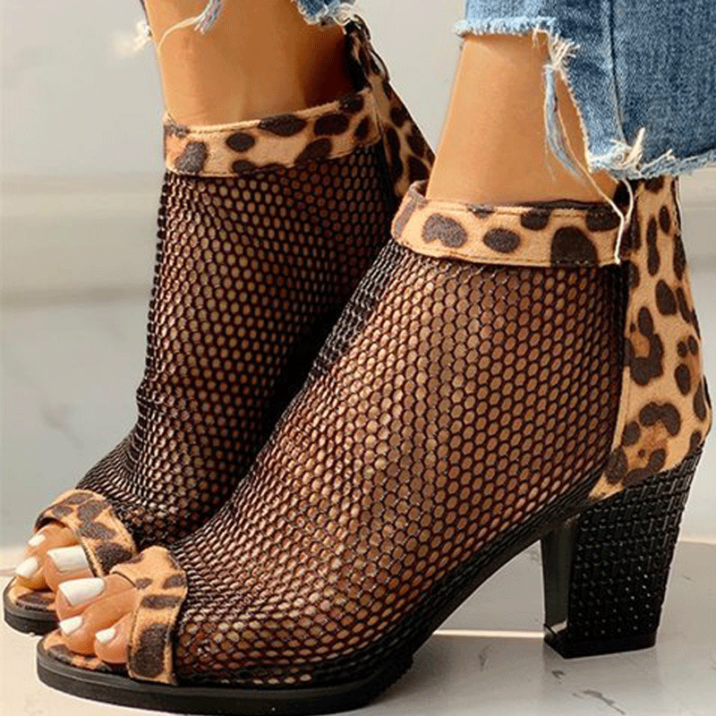 New Mesh Sandals Sexy Heels Shoes Women Shoes Ankle Lace Women Boots Ladies Boots Plus Size Pumps