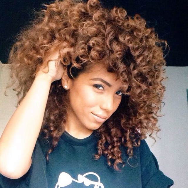 New Wigs Women 4Colors Synthetic Kinky Curly Wigs 14 inches Short Heat Resistant Natural Afro Hair