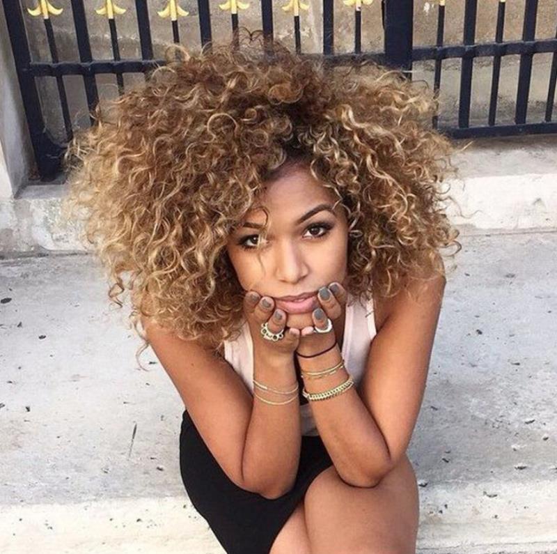 New Wigs Women 4Colors Synthetic Kinky Curly Wigs 14 inches Short Heat Resistant Natural Afro Hair