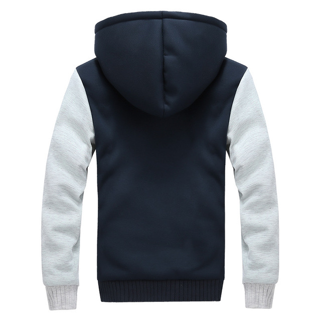 New Men Hoodies Plus Size Thick Warm Fleece Coats Men Hoodies Coat Men Jackets Sweatshirts