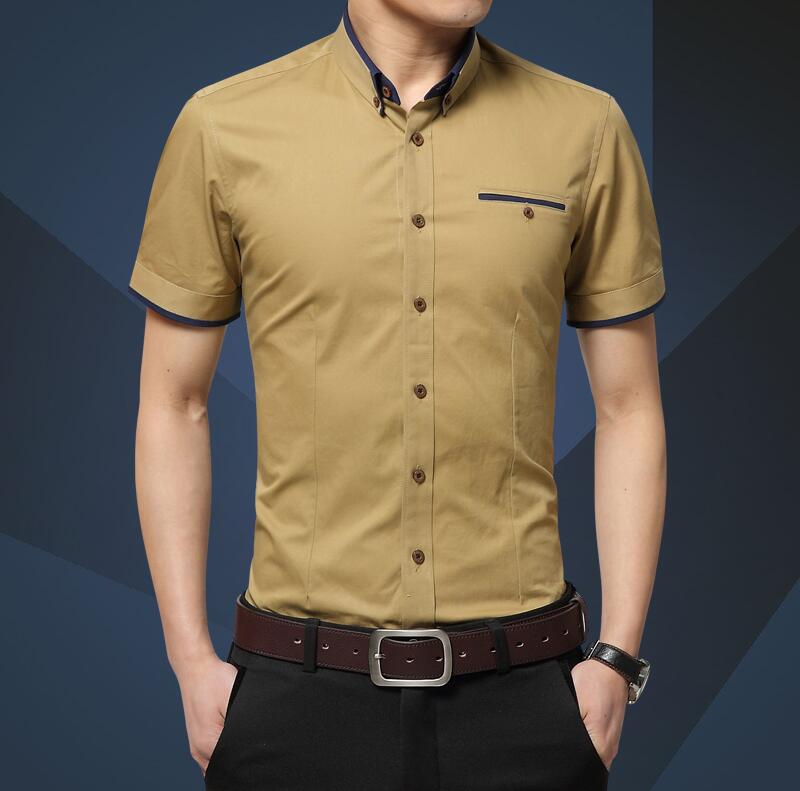 New Arrival Brand Men Business Shirt Short Sleeves Shirt Men Shirts Plus Size Shirt