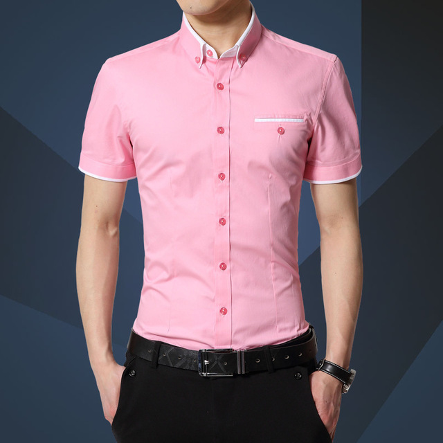 New Arrival Brand Men Business Shirt Short Sleeves Shirt Men Shirts Plus Size Shirt
