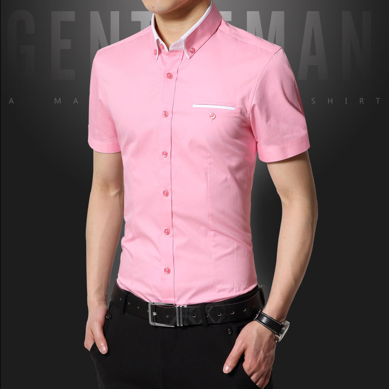 New Arrival Brand Men Business Shirt Short Sleeves Shirt Men Shirts Plus Size Shirt