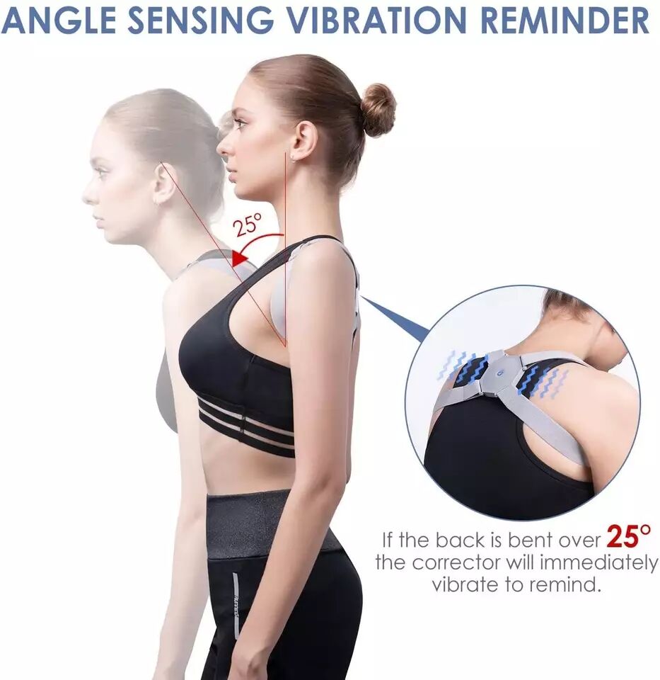 Intelligent Adjustable Back Posture Corrector Smart Posture Trainer Upper Back Posture Correction