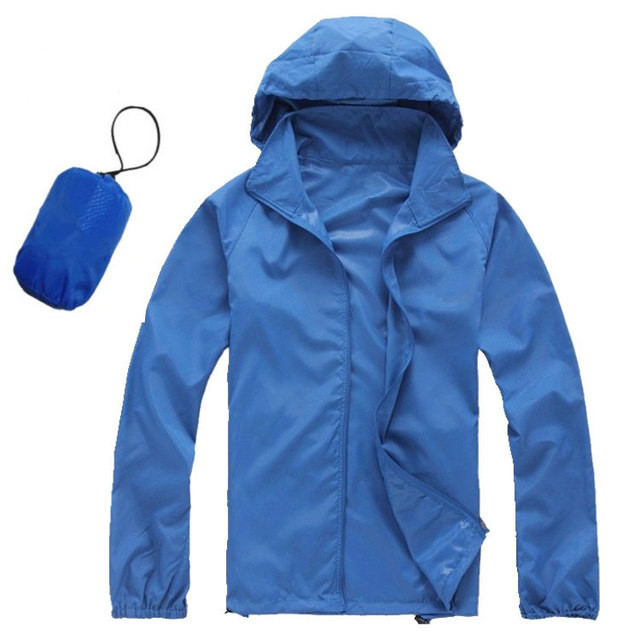 New Men Women Quick Dry Hiking Jackets Waterproof Sun Protective Outdoor Sports Coats Windbreaker