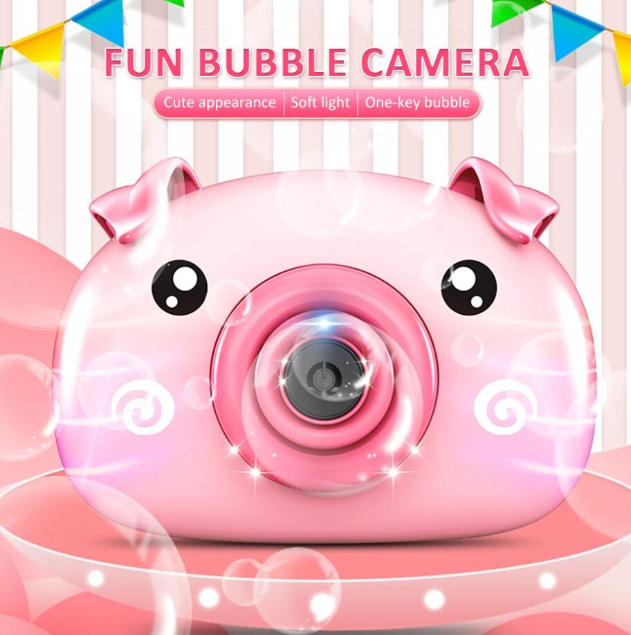 Hot Bubble Machine Automatic Kids Toys Bubble Camera Machine Bubble Musical Toys Kids Gifts