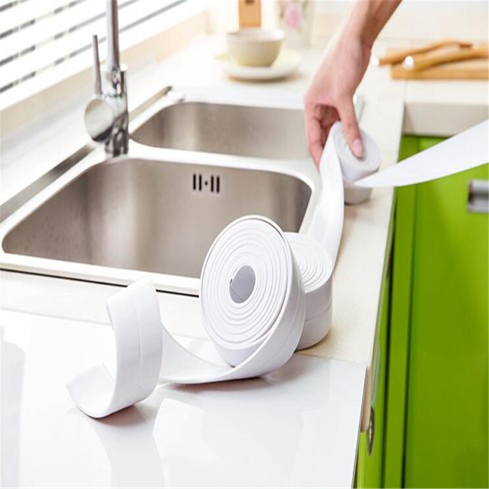 3.2M Bathroom Shower Sink Bath Sealing Strip Tap Self adhesive Waterproof Wall Sticker For Kitchen