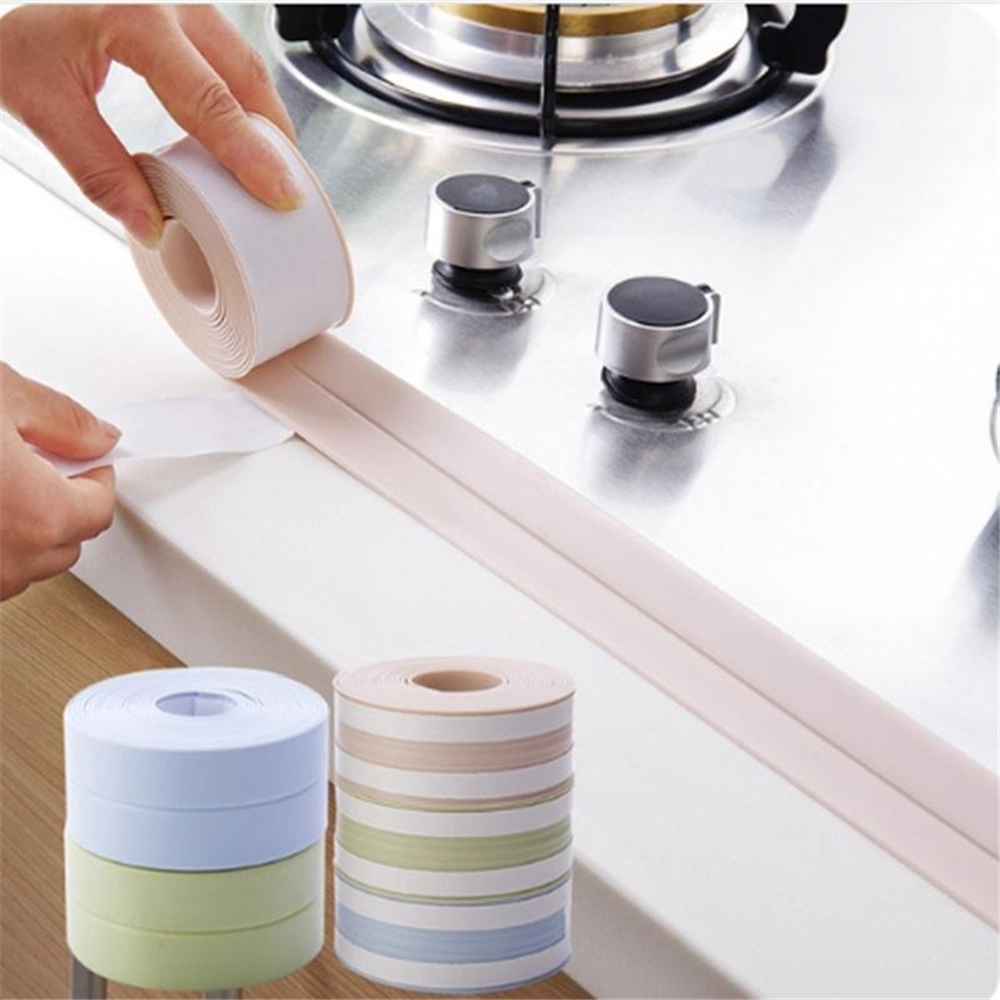 3.2M Bathroom Shower Sink Bath Sealing Strip Tap Self adhesive Waterproof Wall Sticker For Kitchen