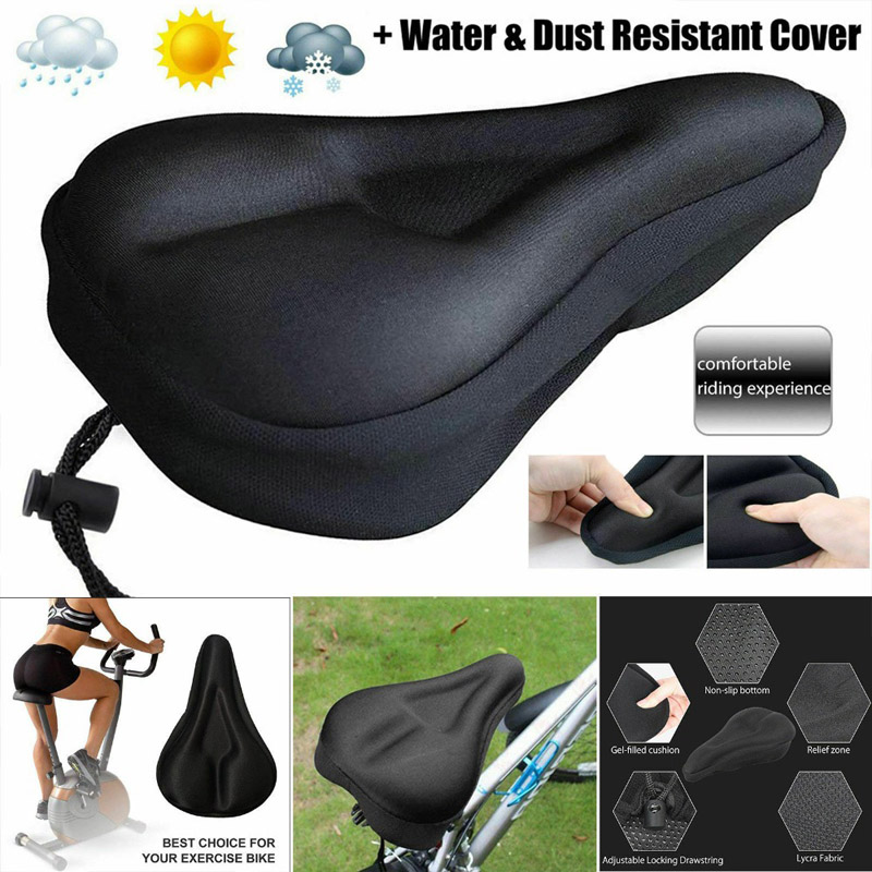 3D Soft Thickened Bicycle Seat Breathable Bicycle Saddle Seat Cover Foam Seat Cycling Pad Cover