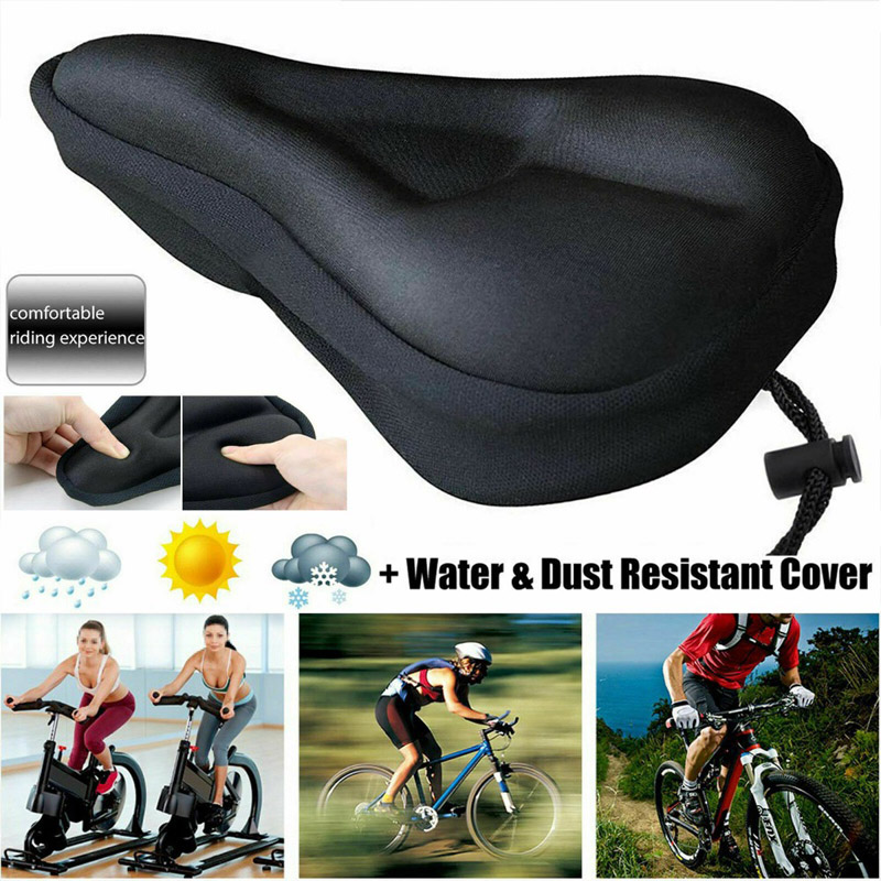3D Soft Thickened Bicycle Seat Breathable Bicycle Saddle Seat Cover Foam Seat Cycling Pad Cover