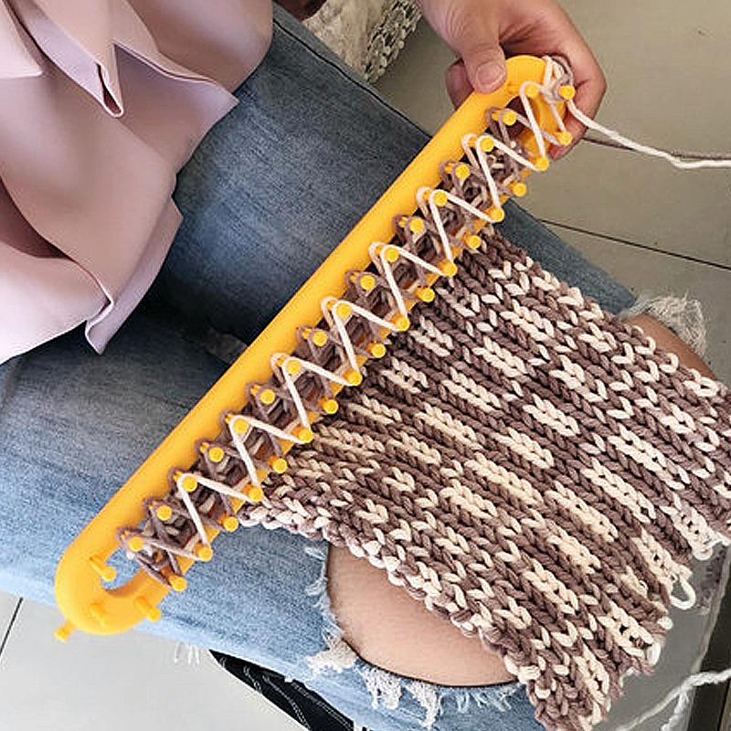 DIY Knitting Tool Set Round Knitter Looms  Needle Sock Scarf Hat Maker Weave Loom Craft Sewing Tool