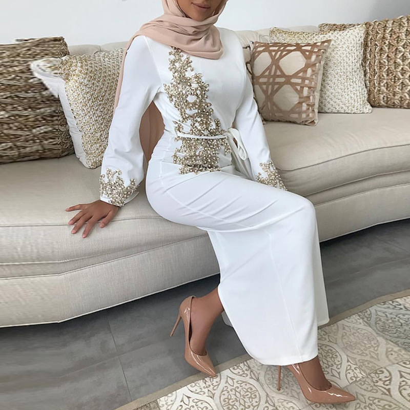 Eid Mubarak Abaya Dubai Turkey Muslim Dresses Kaftan Marocain Islam Clothing Dresses Women Sales