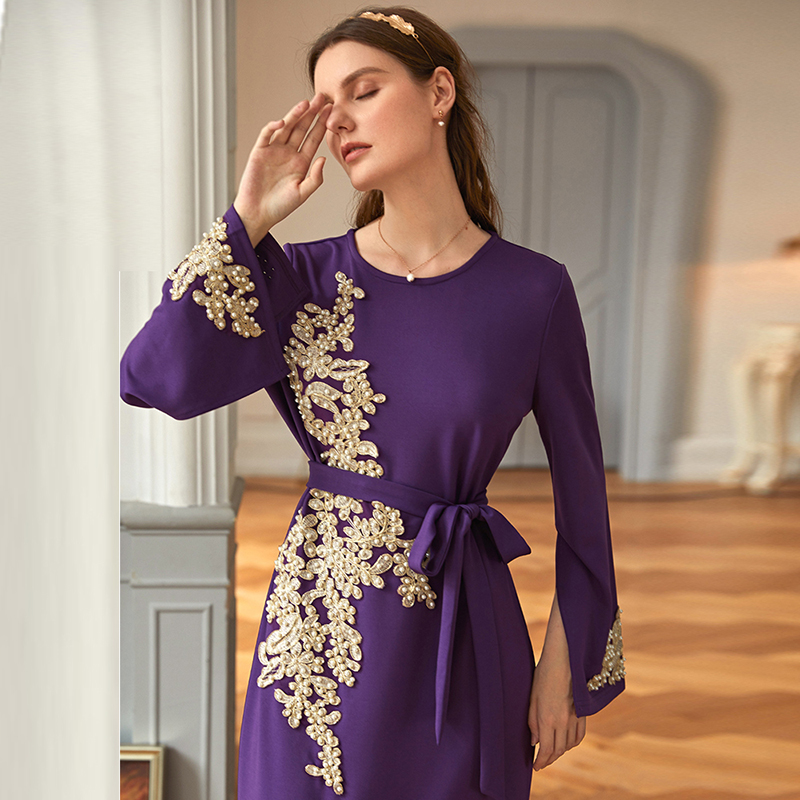 Eid Mubarak Abaya Dubai Turkey Muslim Dresses Kaftan Marocain Islam Clothing Dresses Women Sales