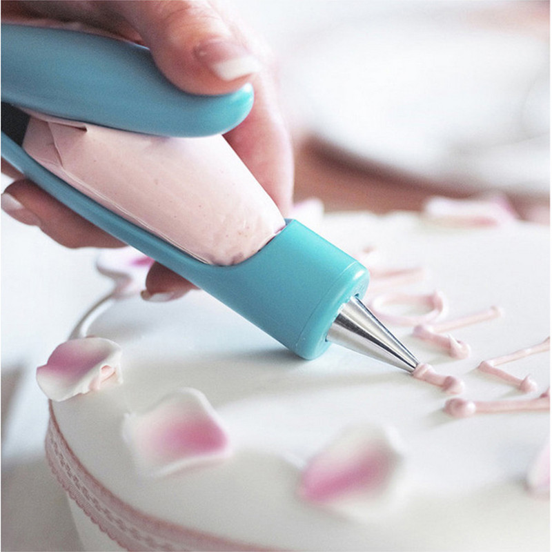 11Pcs Pastry Icing Pen Cake Tools Piping Bag Nozzle Tips Fondant Cake Cream Tip Muffin Dessert Decor