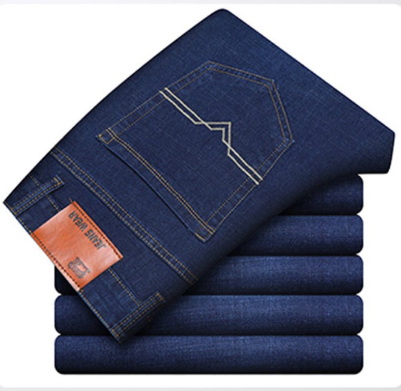 M&amp;J New Arrival  Stretch Men Jeans High Quality Men Denim Trousers Slim Straight Business Men Pants