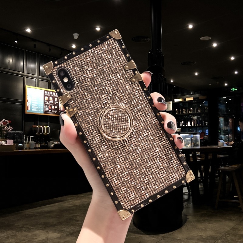 Phone Cases For iPhone 6 6S 7 8 Plus X Metal Stand Covers For Samsung S8 S9 Note8 OPPO Huawei Phones
