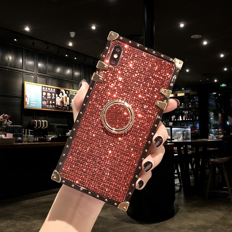 Phone Cases For iPhone 6 6S 7 8 Plus X Metal Stand Covers For Samsung S8 S9 Note8 OPPO Huawei Phones