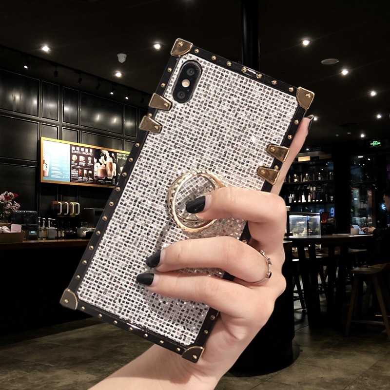Phone Cases For iPhone 6 6S 7 8 Plus X Metal Stand Covers For Samsung S8 S9 Note8 OPPO Huawei Phones