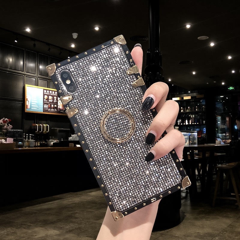 Phone Cases For iPhone 6 6S 7 8 Plus X Metal Stand Covers For Samsung S8 S9 Note8 OPPO Huawei Phones