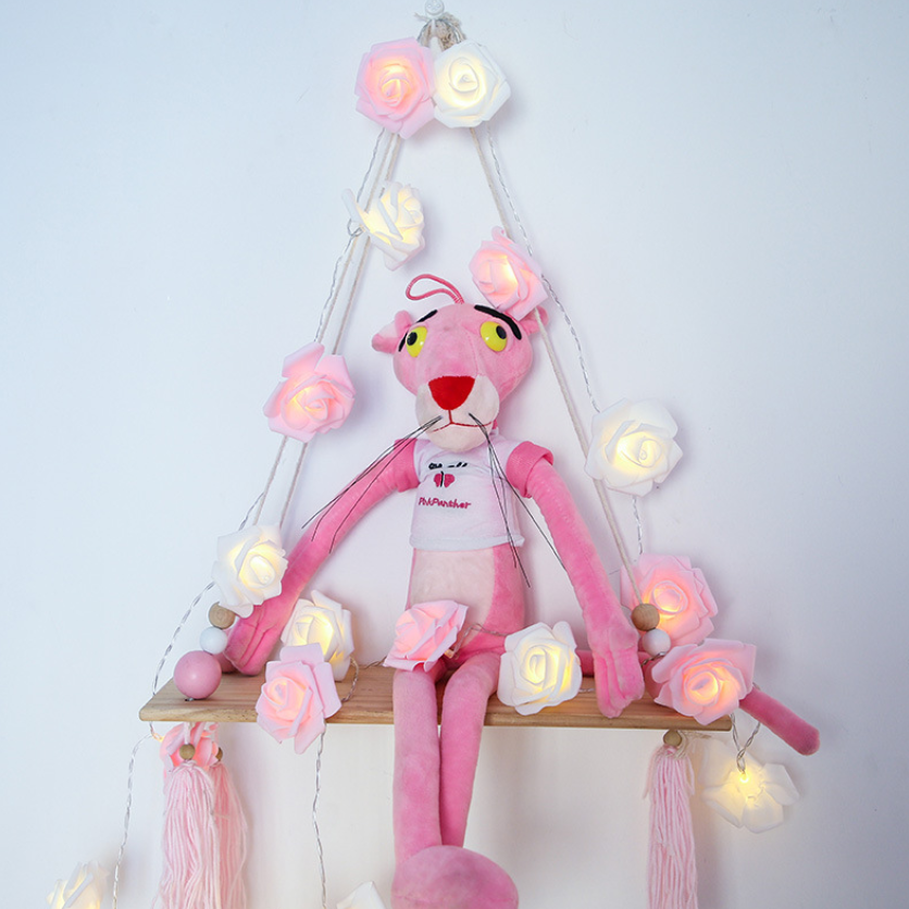 Rose Flower LED String Lights Battery Operated Christmas Lights For Valentine Wedding Home Decor