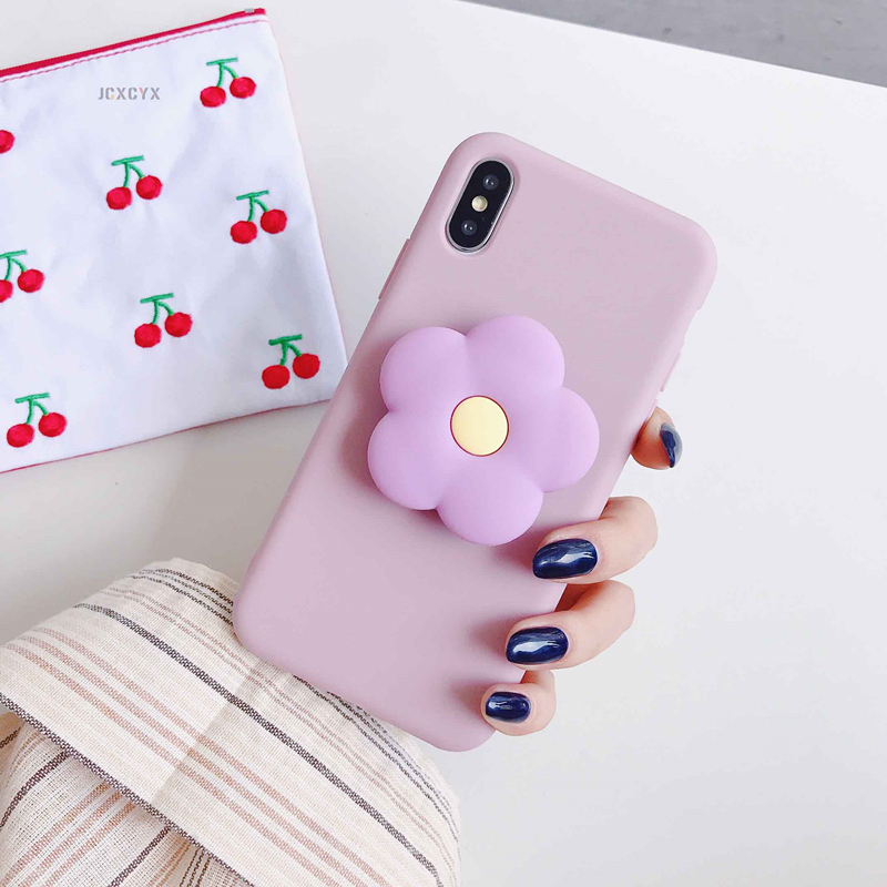 1PC Flower Cartoon Pop Socket for iPhone X  6 7 8 plus Grip &amp; Stand Holder for Samsung Huawei Phones