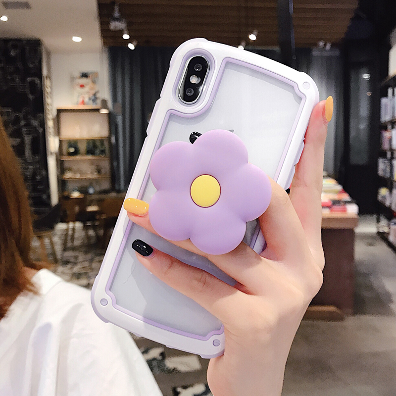 1PC Flower Cartoon Pop Socket for iPhone X  6 7 8 plus Grip &amp; Stand Holder for Samsung Huawei Phones