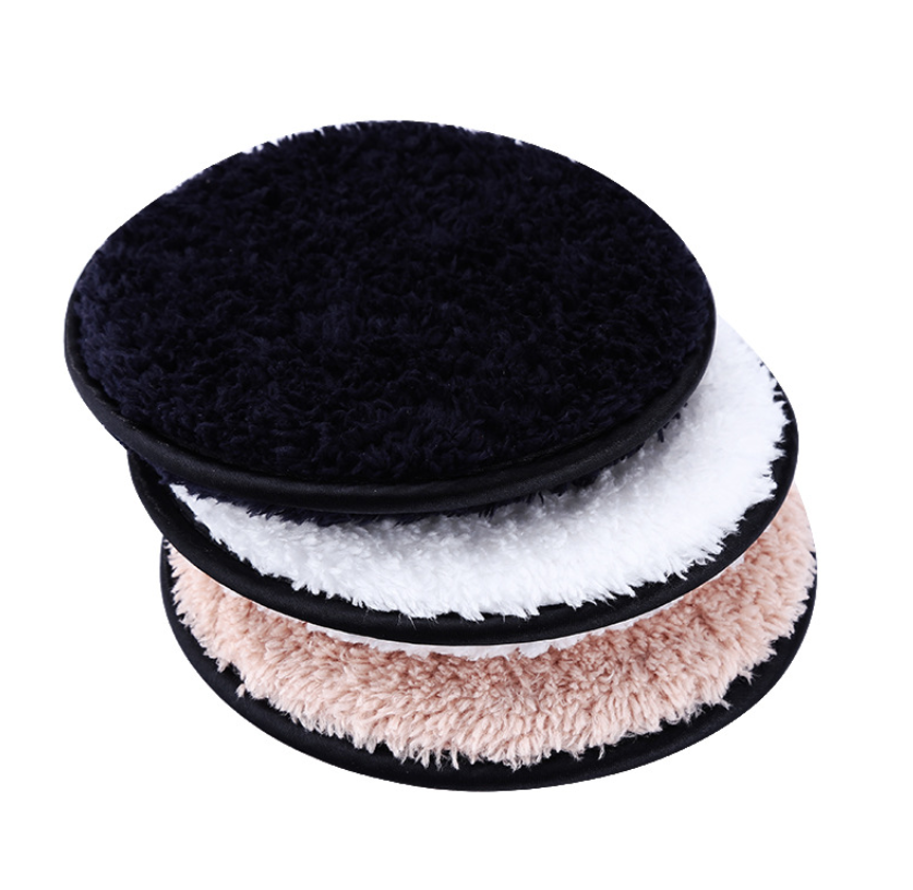1Pc Makeup Remover Pads Microfiber Reusable Face Towel Make-up Wipes Washable Cleansing Puff