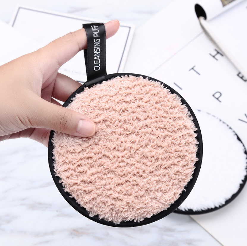 1Pc Makeup Remover Pads Microfiber Reusable Face Towel Make-up Wipes Washable Cleansing Puff