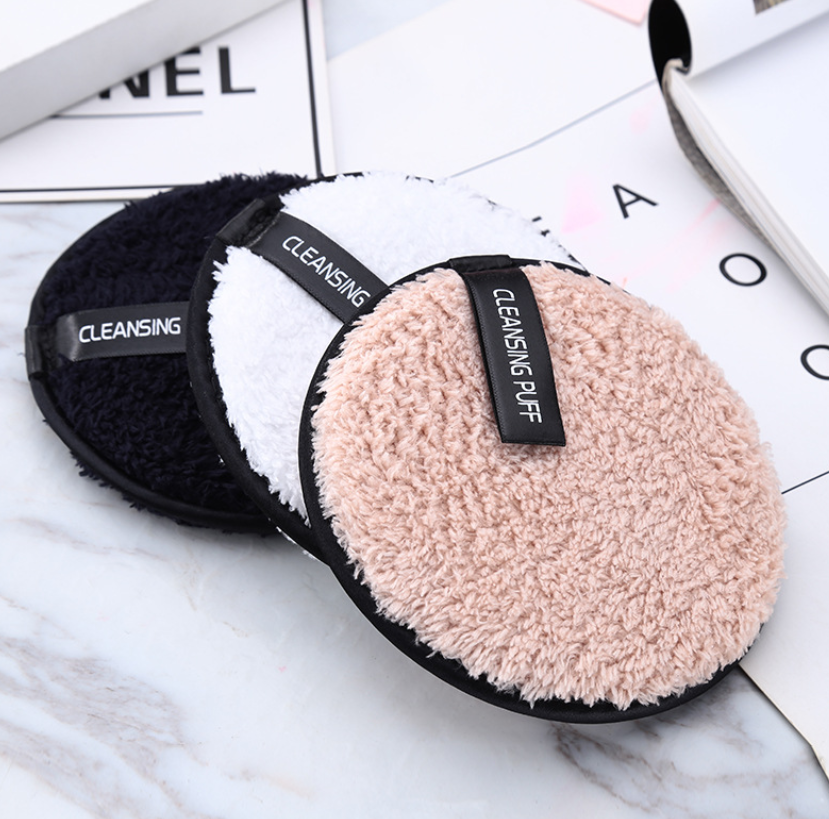 1Pc Makeup Remover Pads Microfiber Reusable Face Towel Make-up Wipes Washable Cleansing Puff