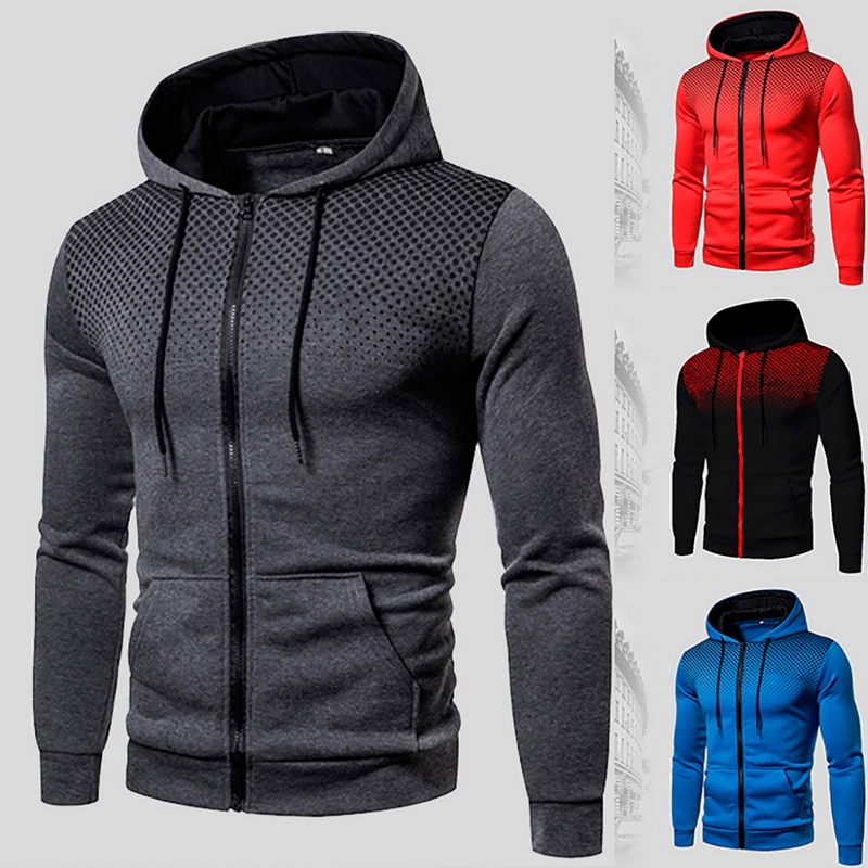 New Lightweight Knit Jacket Zipper Sportswear Sweatshirts Men Hoodies Casual Coats Sales