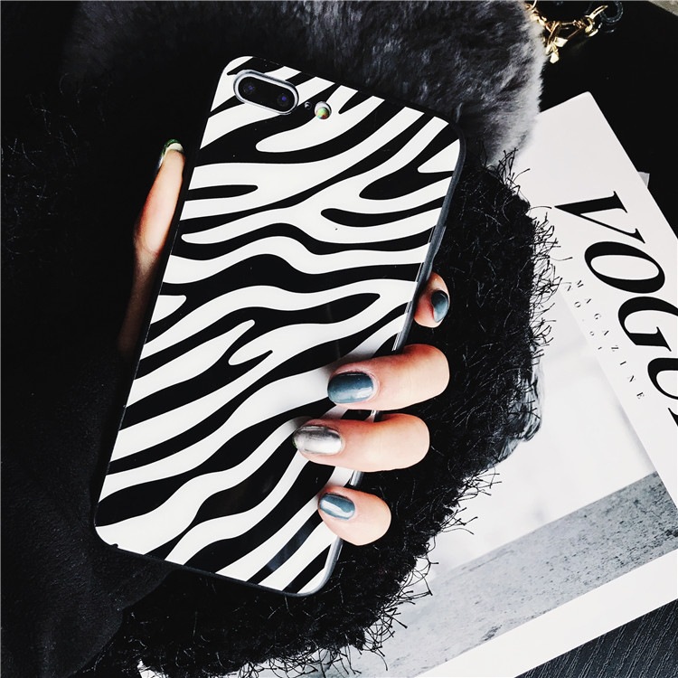 INS Hot Leopard Zebra Print Phones Caeses For infinix iPhone Samsung Huawei Xiaomi Tempered Glass Covers