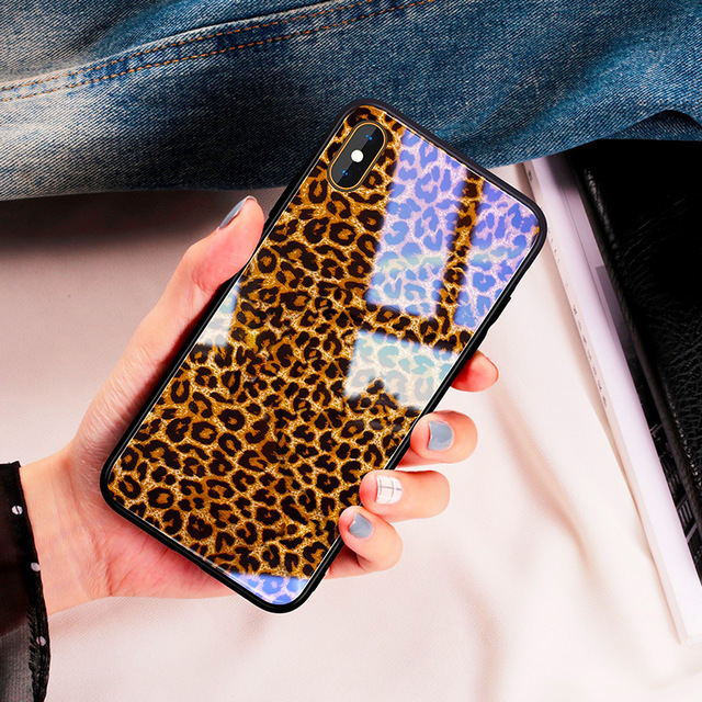 INS Hot Leopard Zebra Print Phones Caeses For infinix iPhone Samsung Huawei Xiaomi Tempered Glass Covers