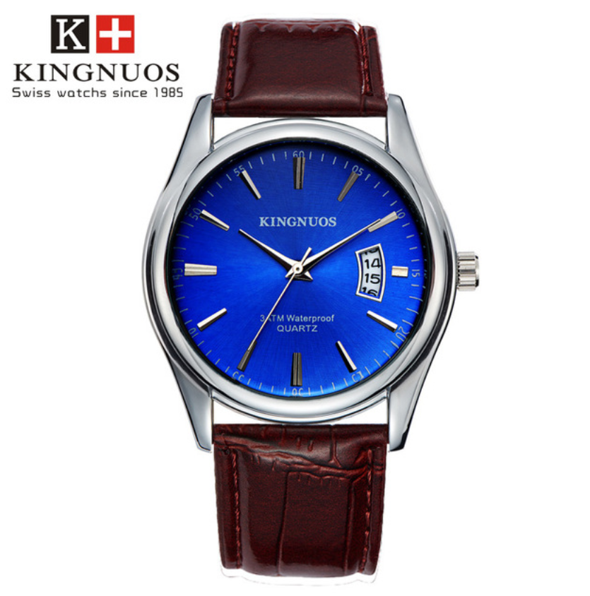 Kingnuos Luxury Men Watches Waterproof Date Clock Sports Watches Men Quartz Casual Wrist Watch