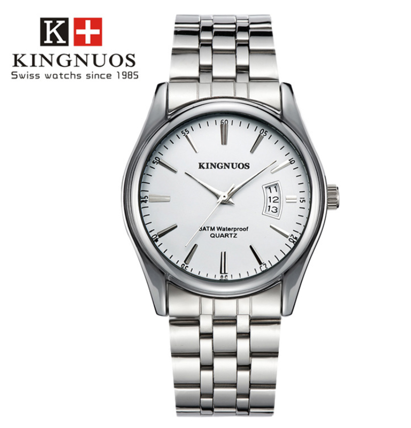 Kingnuos Luxury Men Watches Waterproof Date Clock Sports Watches Men Quartz Casual Wrist Watch