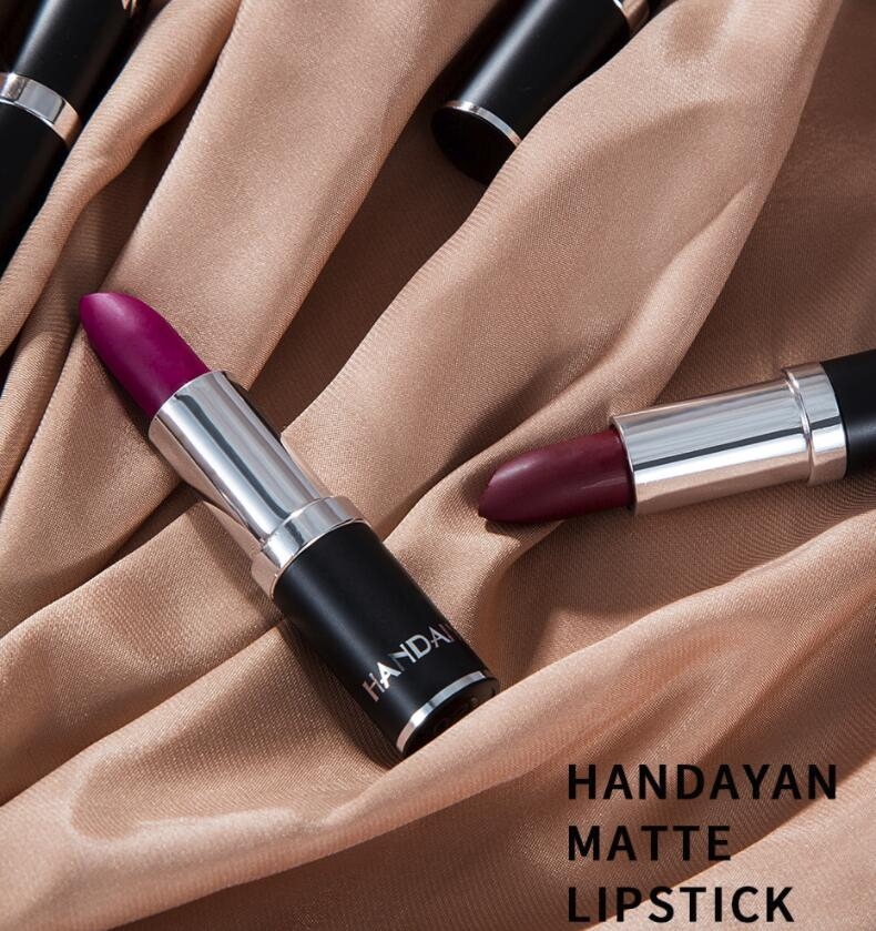 4Pcs Velvet Matte Lipstick Makeup12 Colors Nude Long Lasting Pigment LipsStick Cosmetic Lip Rouge