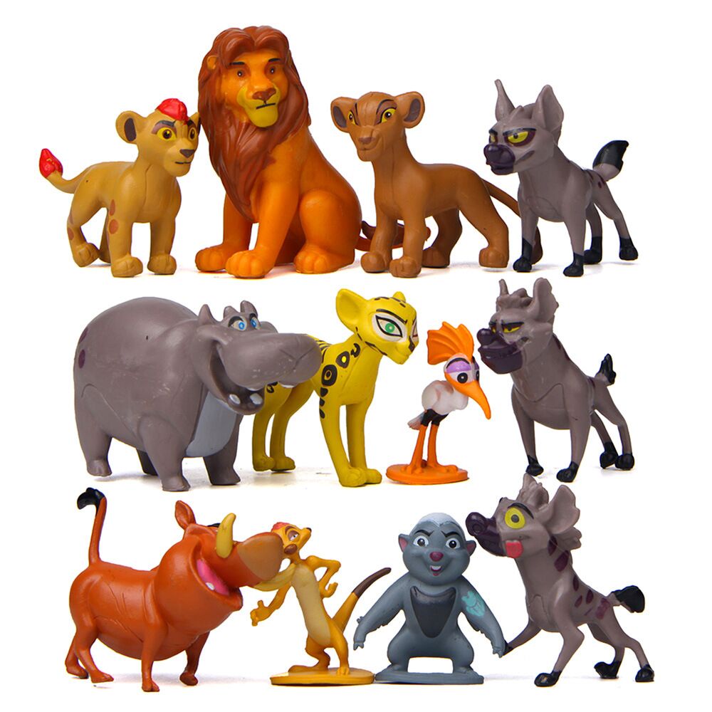 12Pcs/set Cartoon The Lion King Simba Action Figures Beshte Figurines Doll Kids Toys Children Toys
