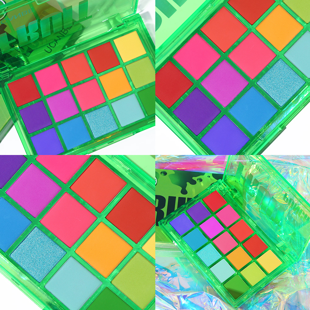UCANBE Sweet Party Eyeshadow Pallete Neon Makeup Palette Glitter Matte Shades Matellic Pigment Sales