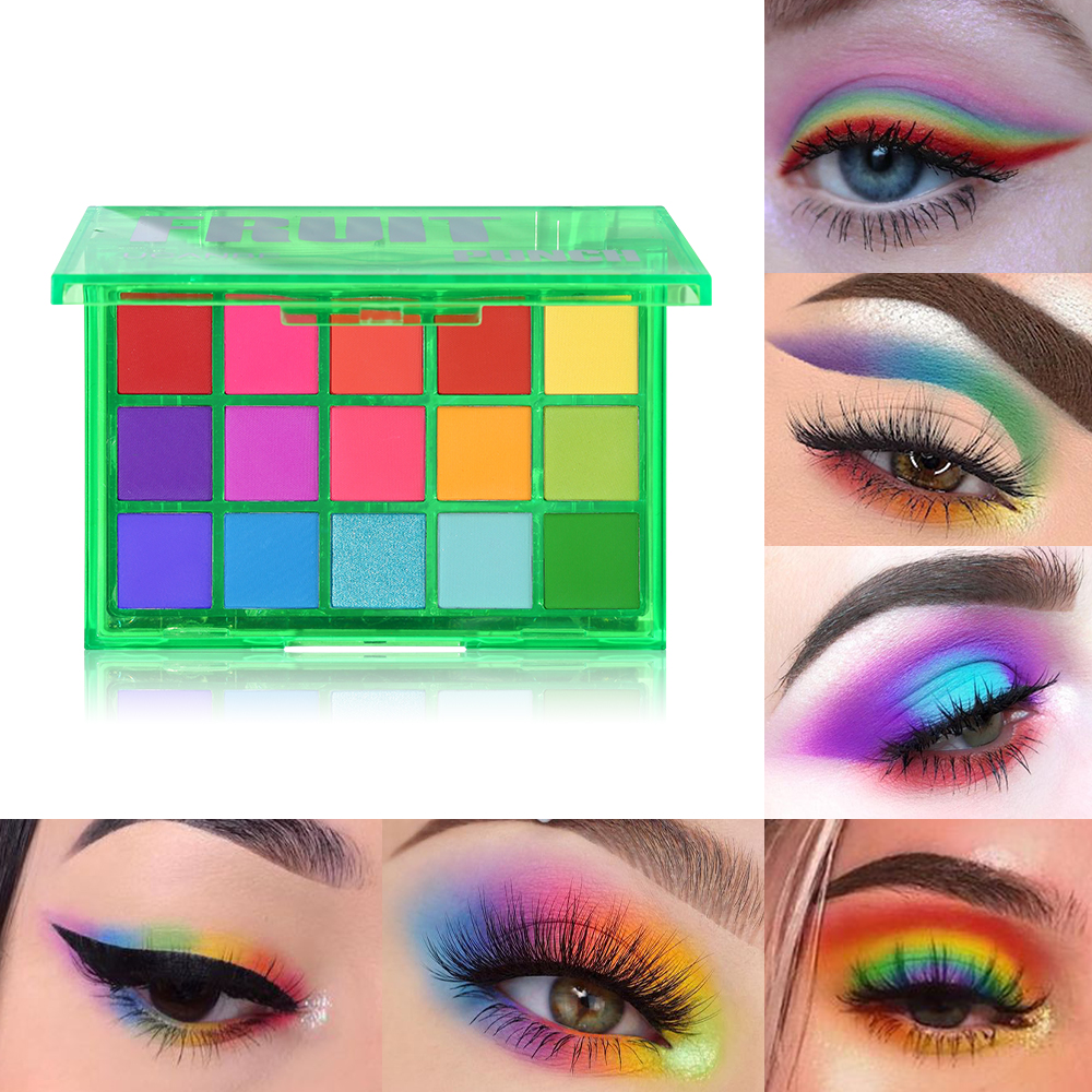 UCANBE Sweet Party Eyeshadow Pallete Neon Makeup Palette Glitter Matte Shades Matellic Pigment Sales