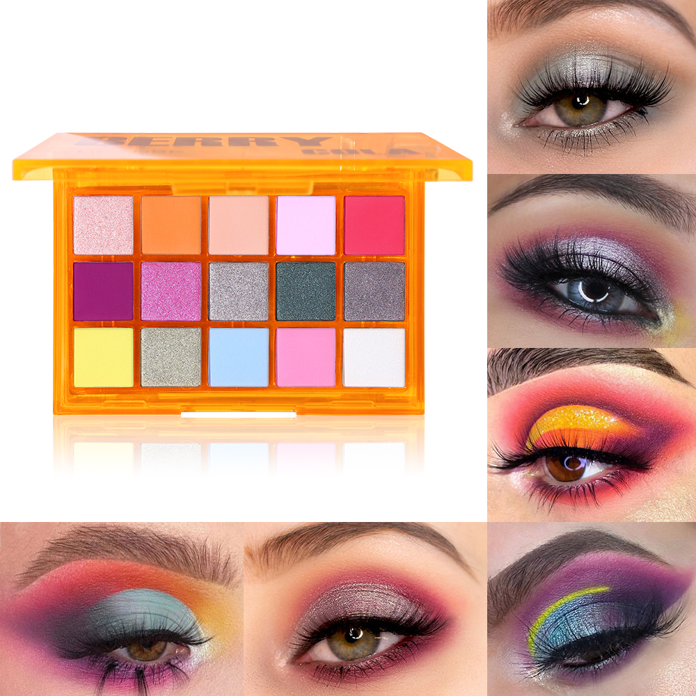 UCANBE Sweet Party Eyeshadow Pallete Neon Makeup Palette Glitter Matte Shades Matellic Pigment Sales