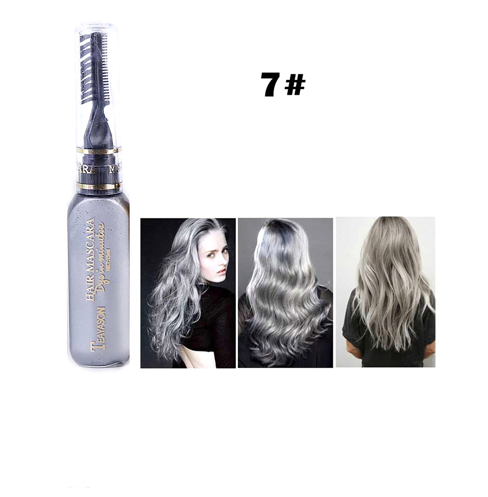 One-off Hair Color Dye Temporary Non-toxic DIY Hair Color Mascara Washable One-time Hair Dye Crayons