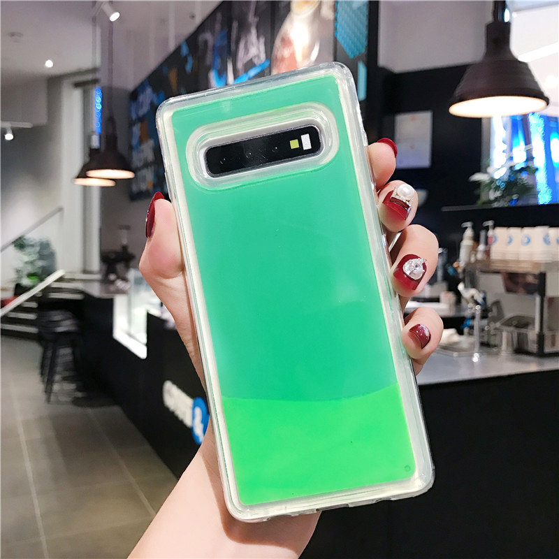 Luminous Quicksand Dynamic Phone Cases For iPhone 7 8 Samsung Huawei Moblie Phones Covers Sales