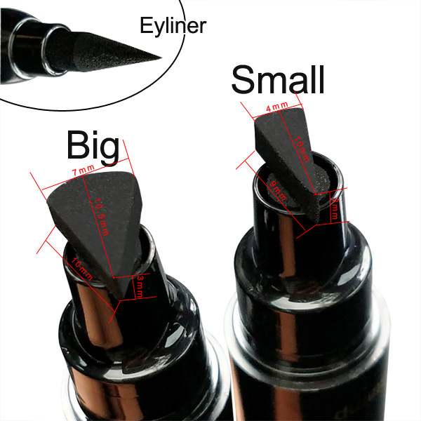 New 2 In1 Eyeliner Stamp Liquid Eyeliner Pencil Makeup Stamps Seal Pen Stamp Waterproof Eyeliner