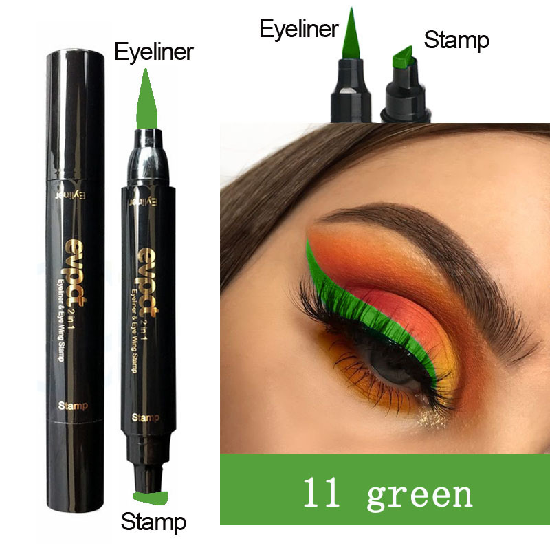 Colorful Long-lasting Liquid Eyeliner Pen Waterproof Fast Dry Pencil Cosmetic Double-ended MakeUp