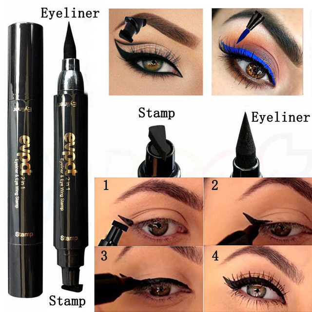 Colorful Long-lasting Liquid Eyeliner Pen Waterproof Fast Dry Pencil Cosmetic Double-ended MakeUp