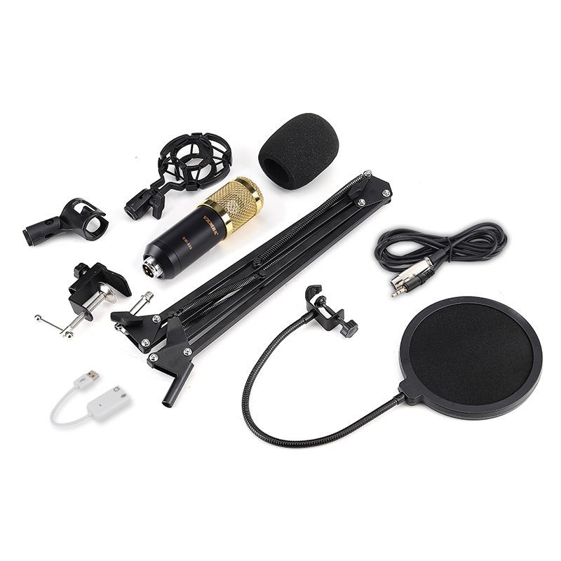 BM800 Karaoke Condenser Microphone Professional Studio Mic Recording Broadcasting Speaker System