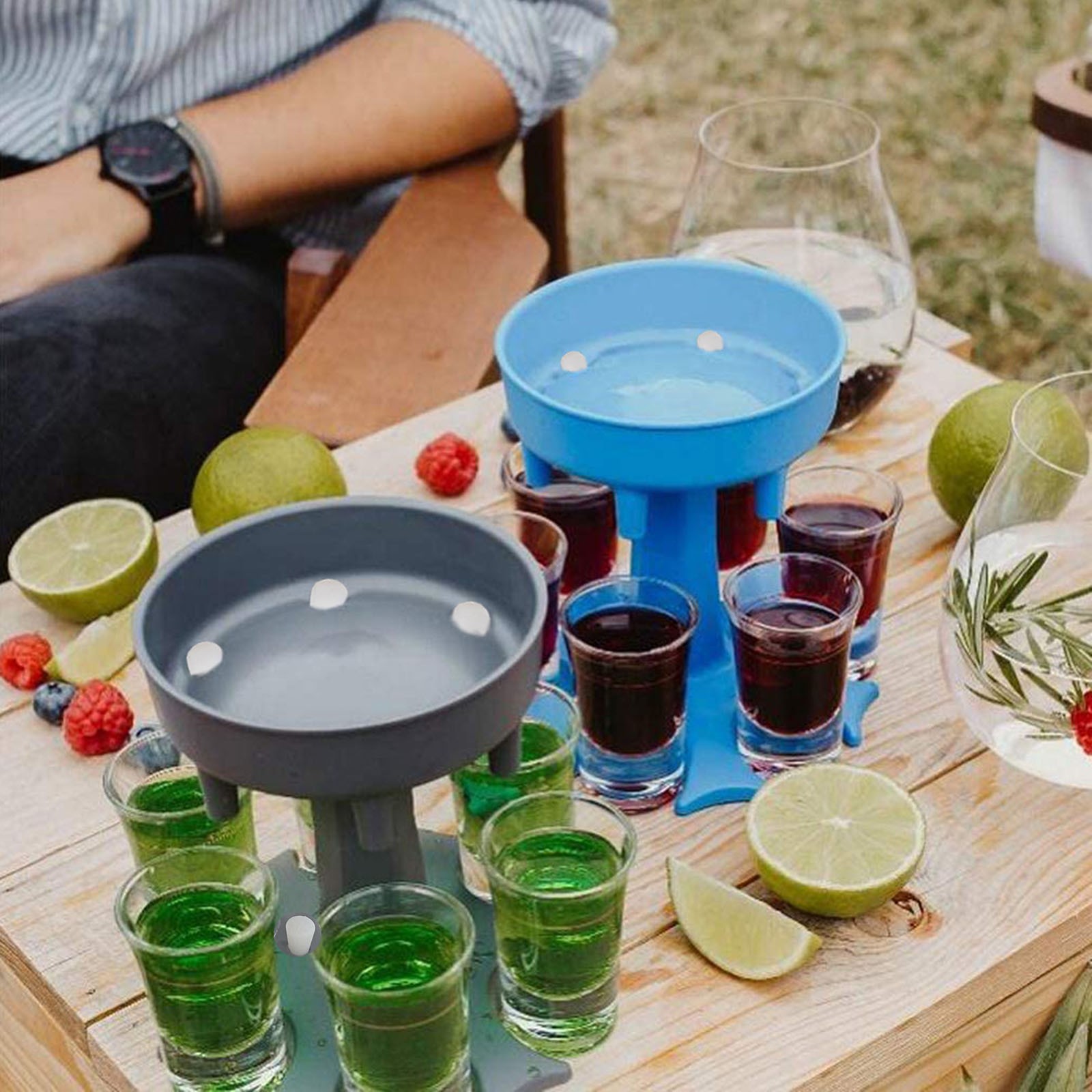 6 Shot Glass Dispenser Liquor Dispenser Portable  Party Supplies Gifts Drinking Games Wine Dispenser