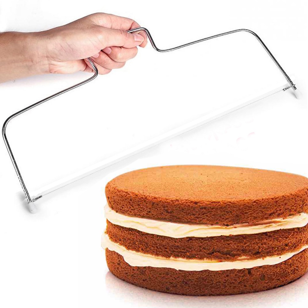 M&amp;J Double/Single Line Adjustable Stainless Steel Cake Cut Tools Cake Slicer  Decorating Mold Tool
