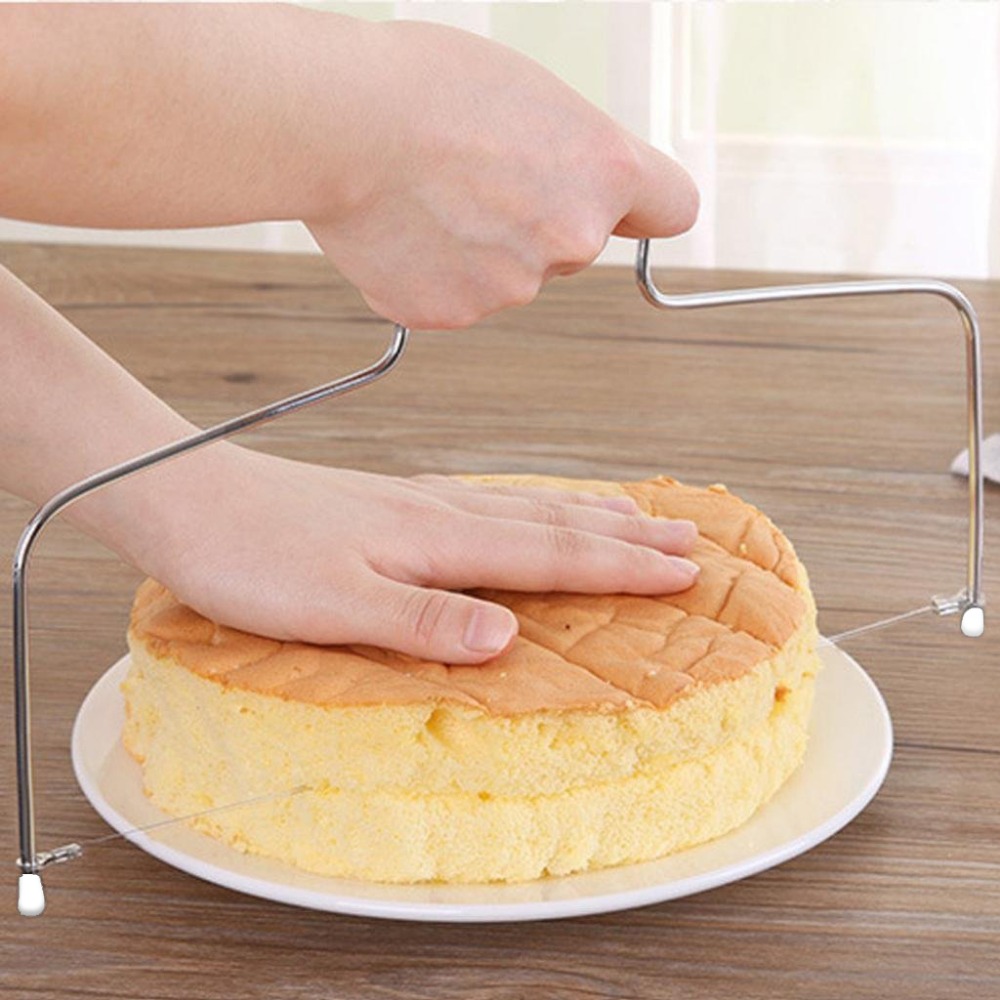 M&amp;J Double/Single Line Adjustable Stainless Steel Cake Cut Tools Cake Slicer  Decorating Mold Tool